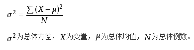 方差公式